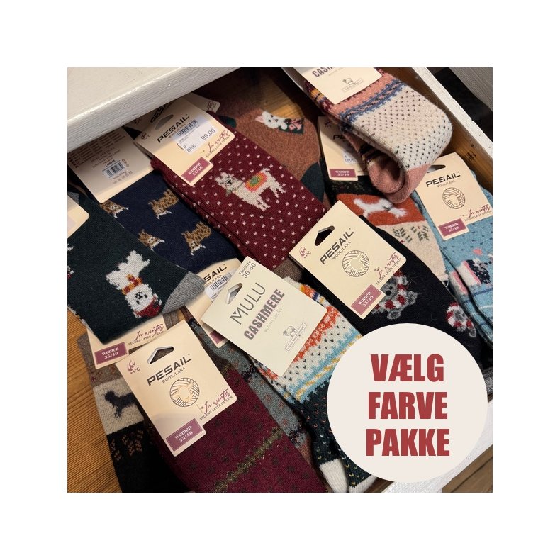 3 Par Uld sokker str. 35-40 - Vlg Farve