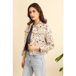 Kort Jakke - Bohemian Flower