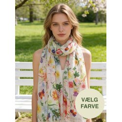 T�rkl�de - Blomster print 180*90