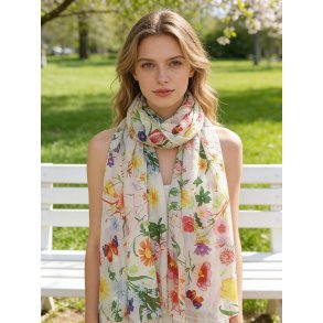 T�rkl�de - Blomster print 180*90