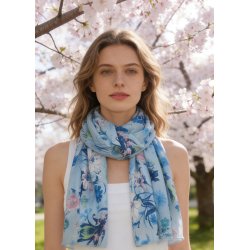 T�rkl�de - Blomster print 180*90