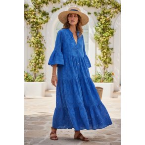 Penny Kjole - Broderi Anglaise - Royal blue